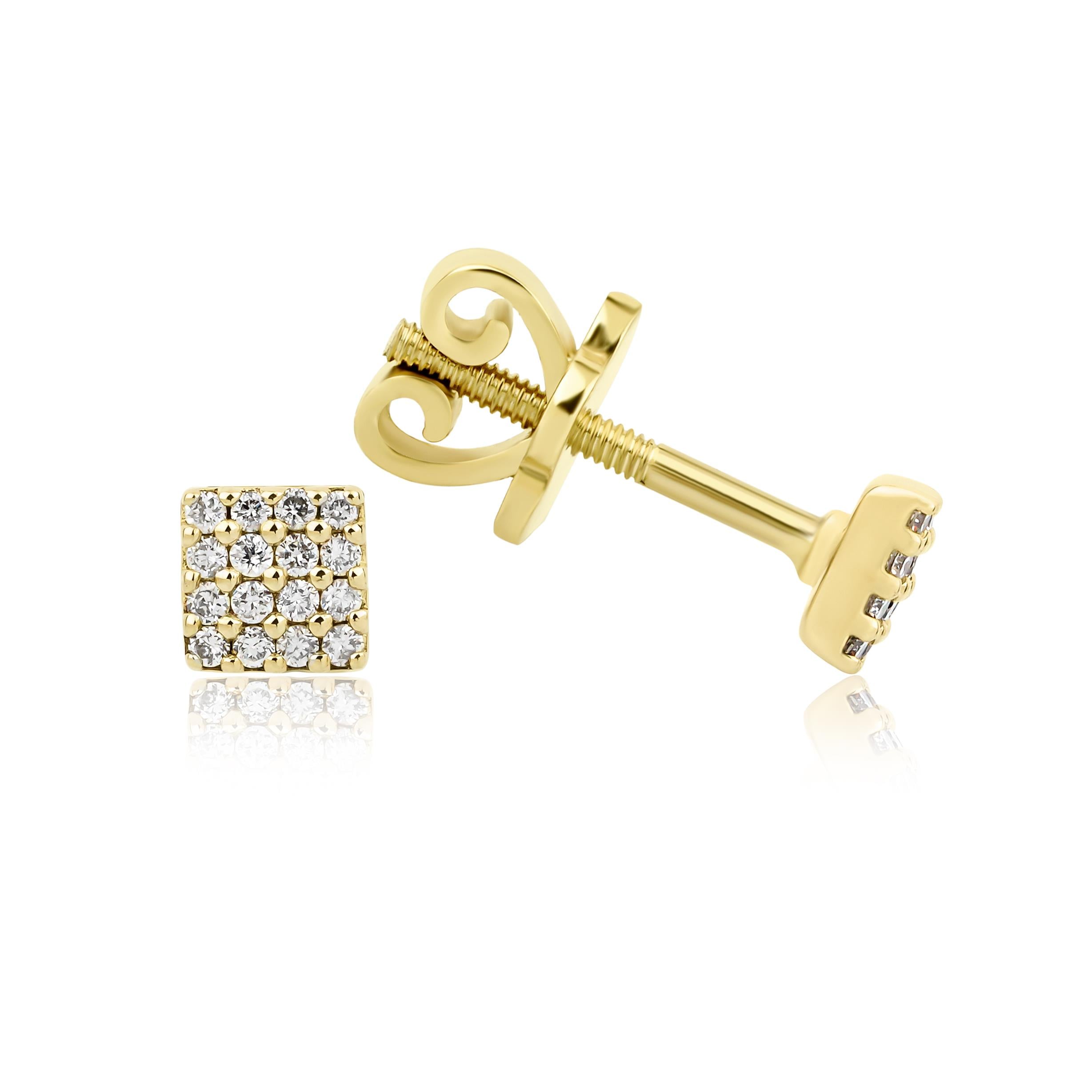 Minimal Kare Model Küpe