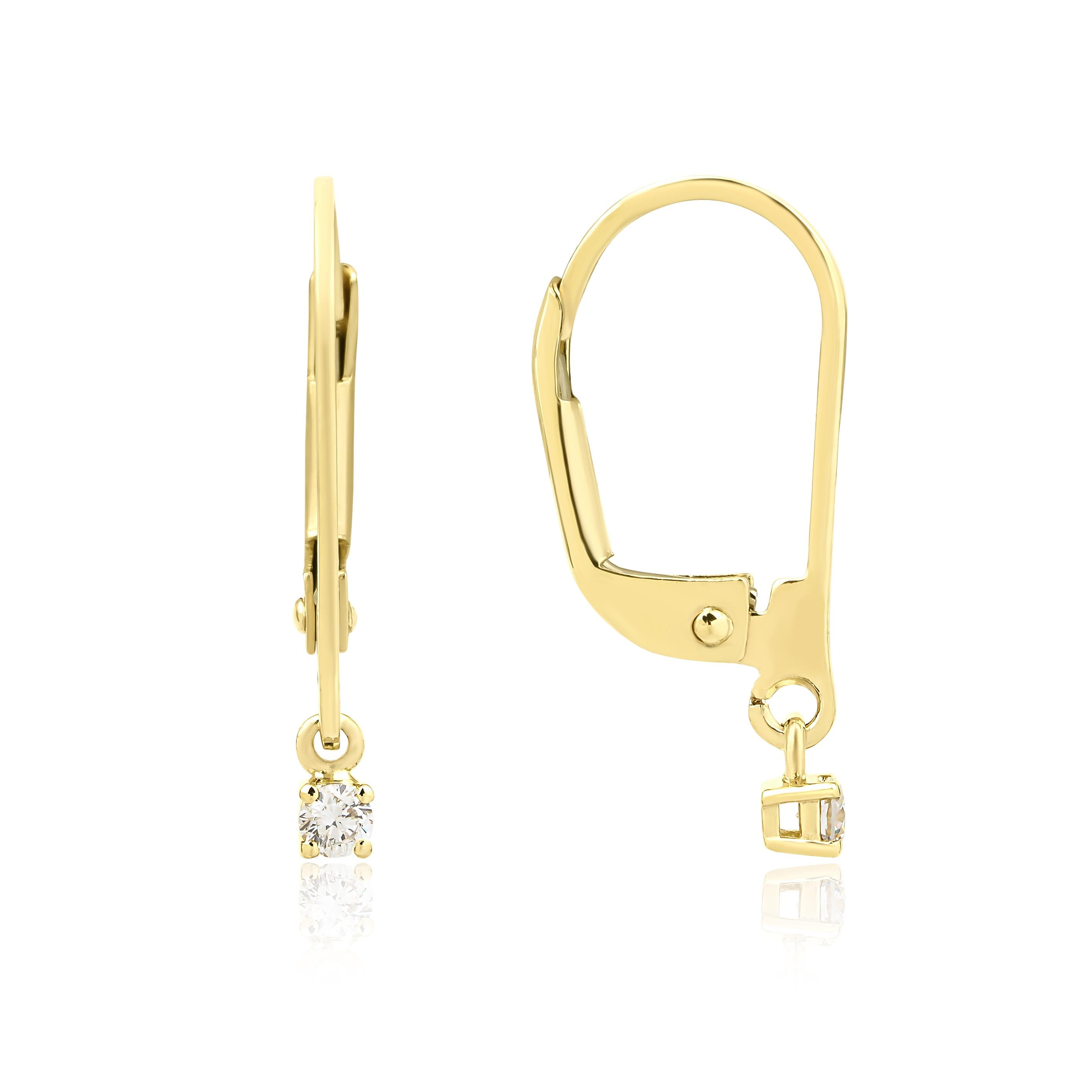 0.11 Karat Omega Kilitli Küpe