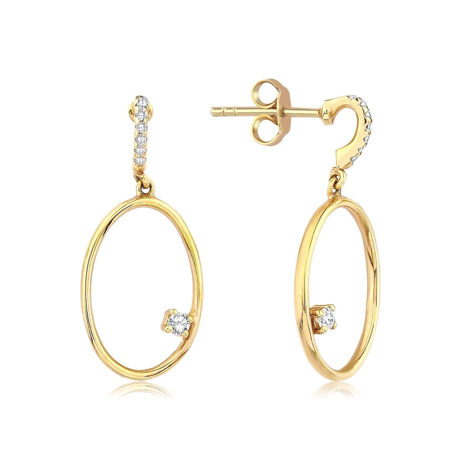 0.14 Karat Özel Tasarım Küpe