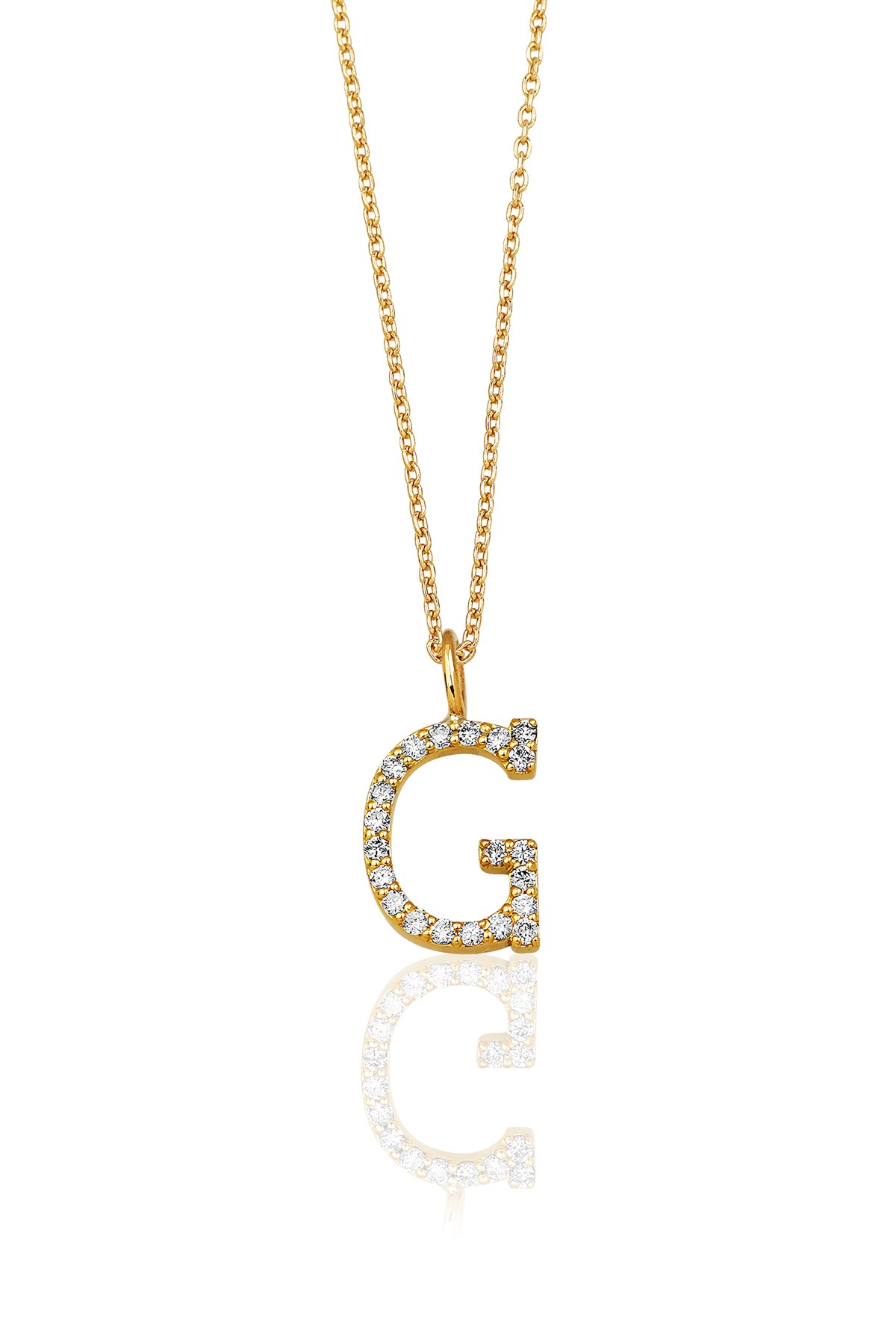 0.15 Karat G Harf Kolye