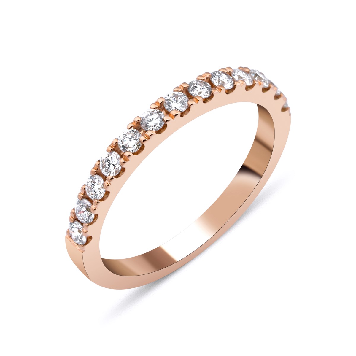 0.40 Carat Half Round Wedding Ring
