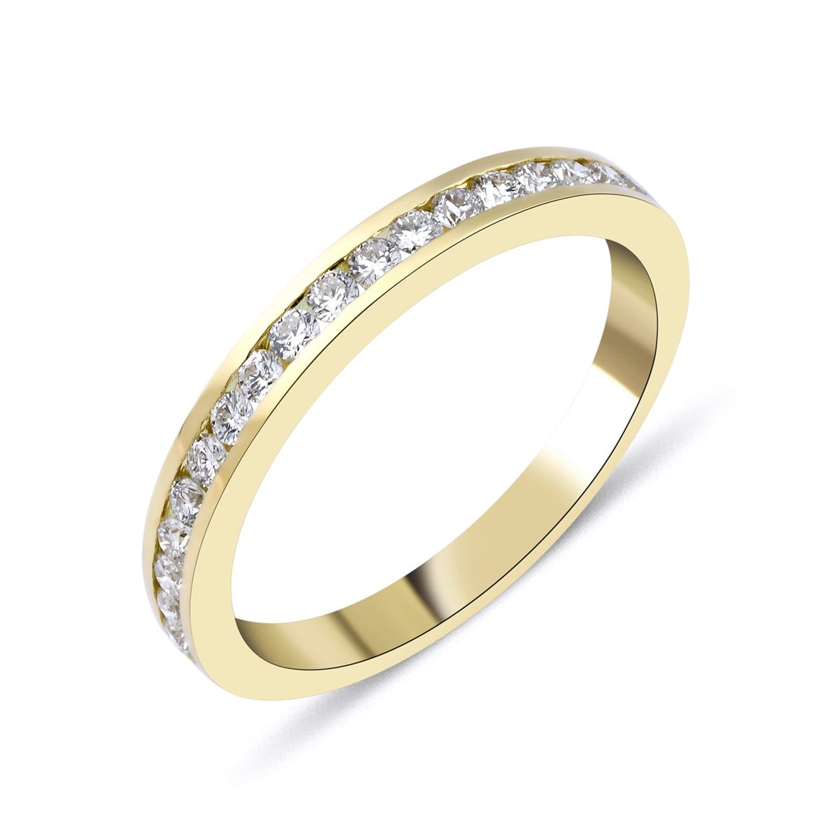 0.40 Carat Half Round Wedding Ring