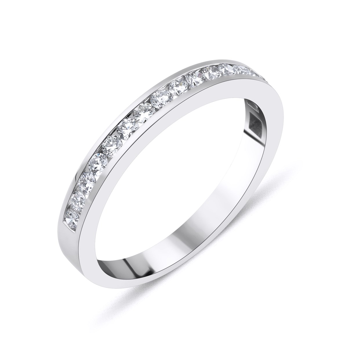 0.40 Carat Half Round Wedding Ring