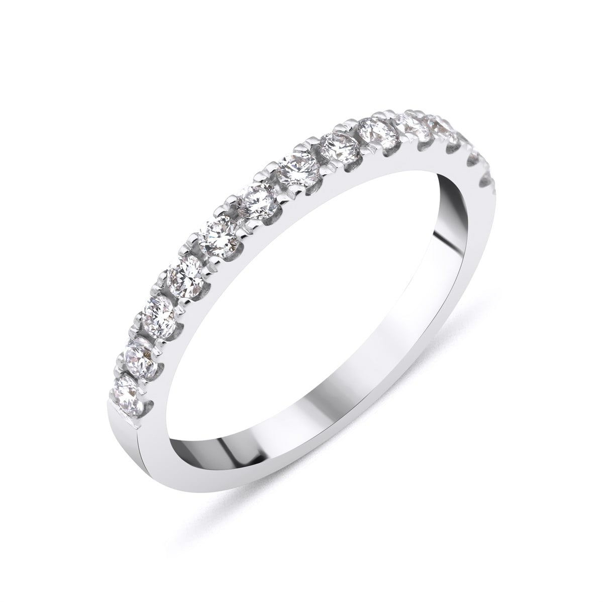 0.40 Carat Half Round Wedding Ring