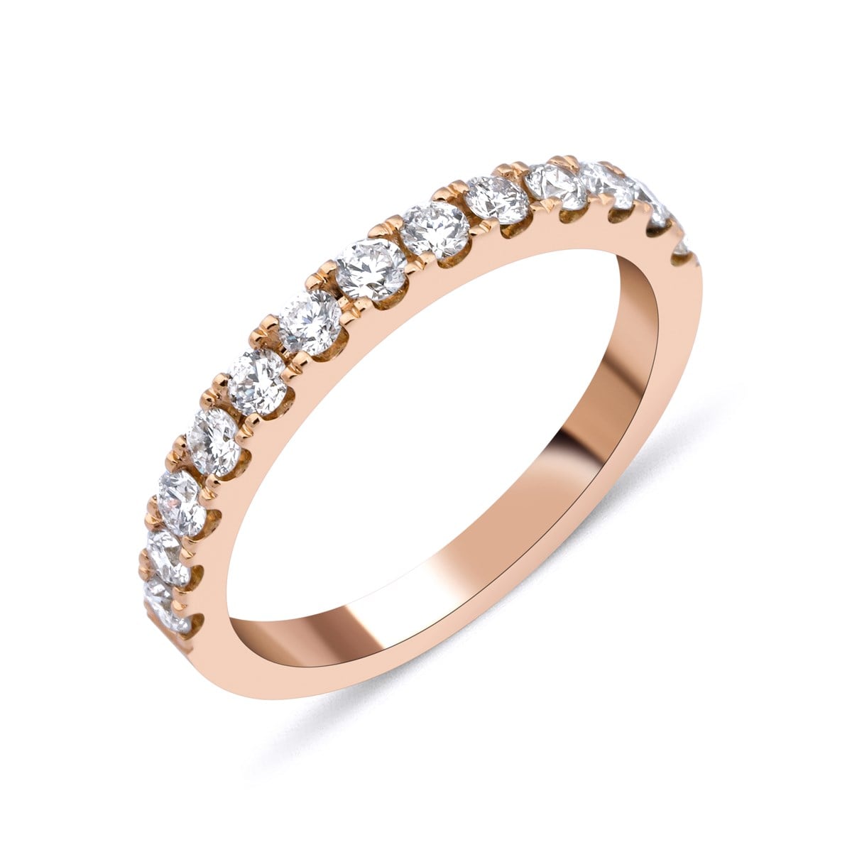 0.50 Carat Half Round Wedding Ring