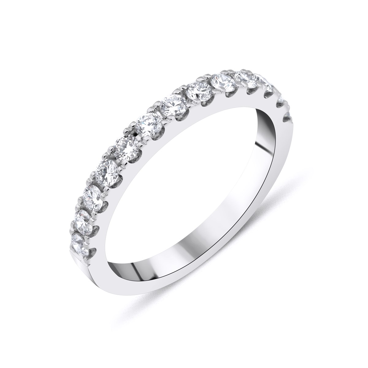 0.50 Carat Half Round Wedding Ring