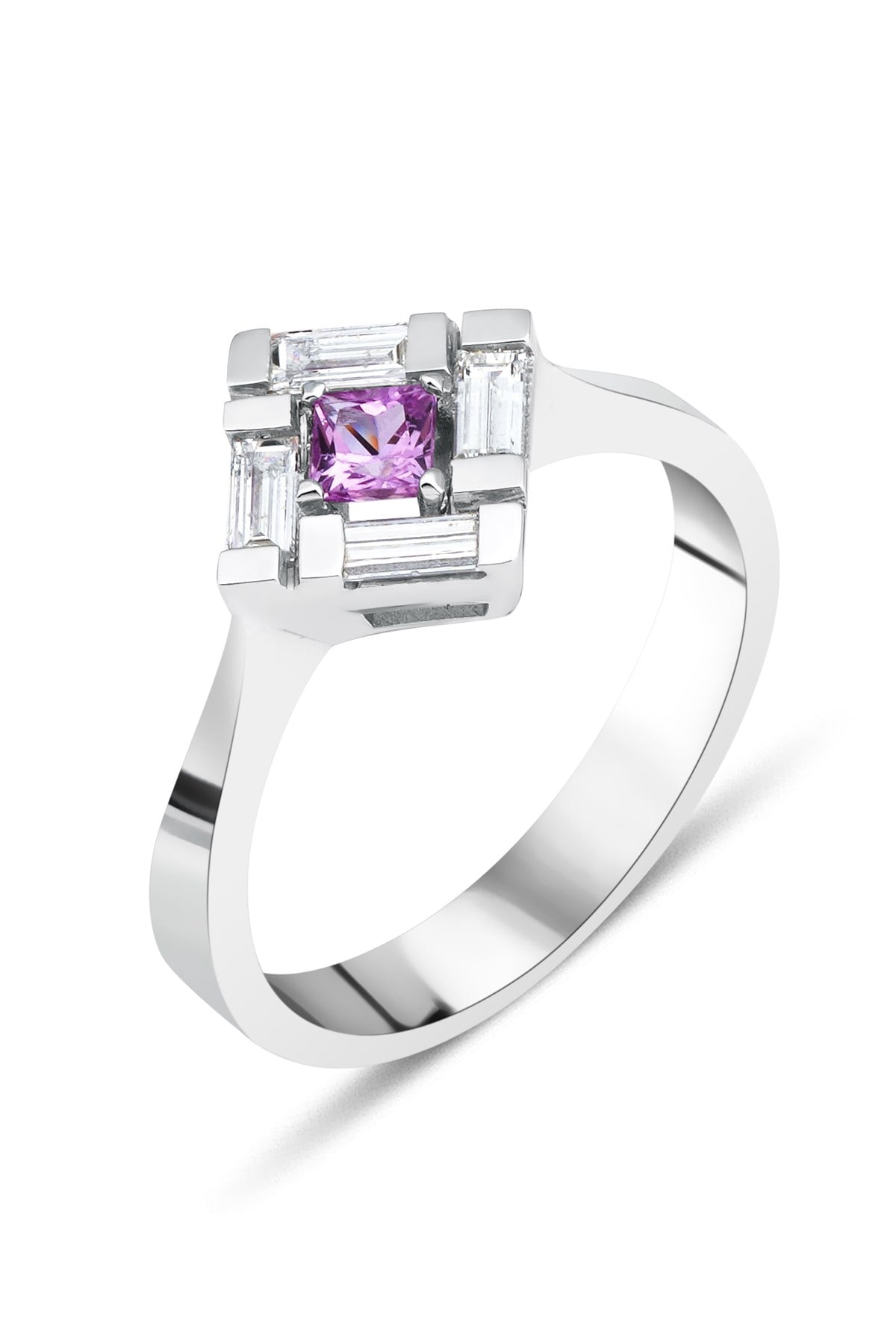 0.56 Karat Baget Pırlanta Yüzük