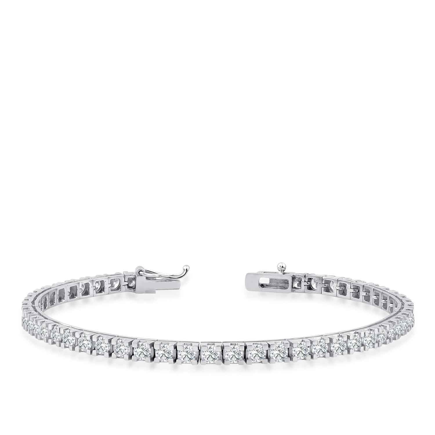 3.80 Carat Diamond Tennis Bracelet