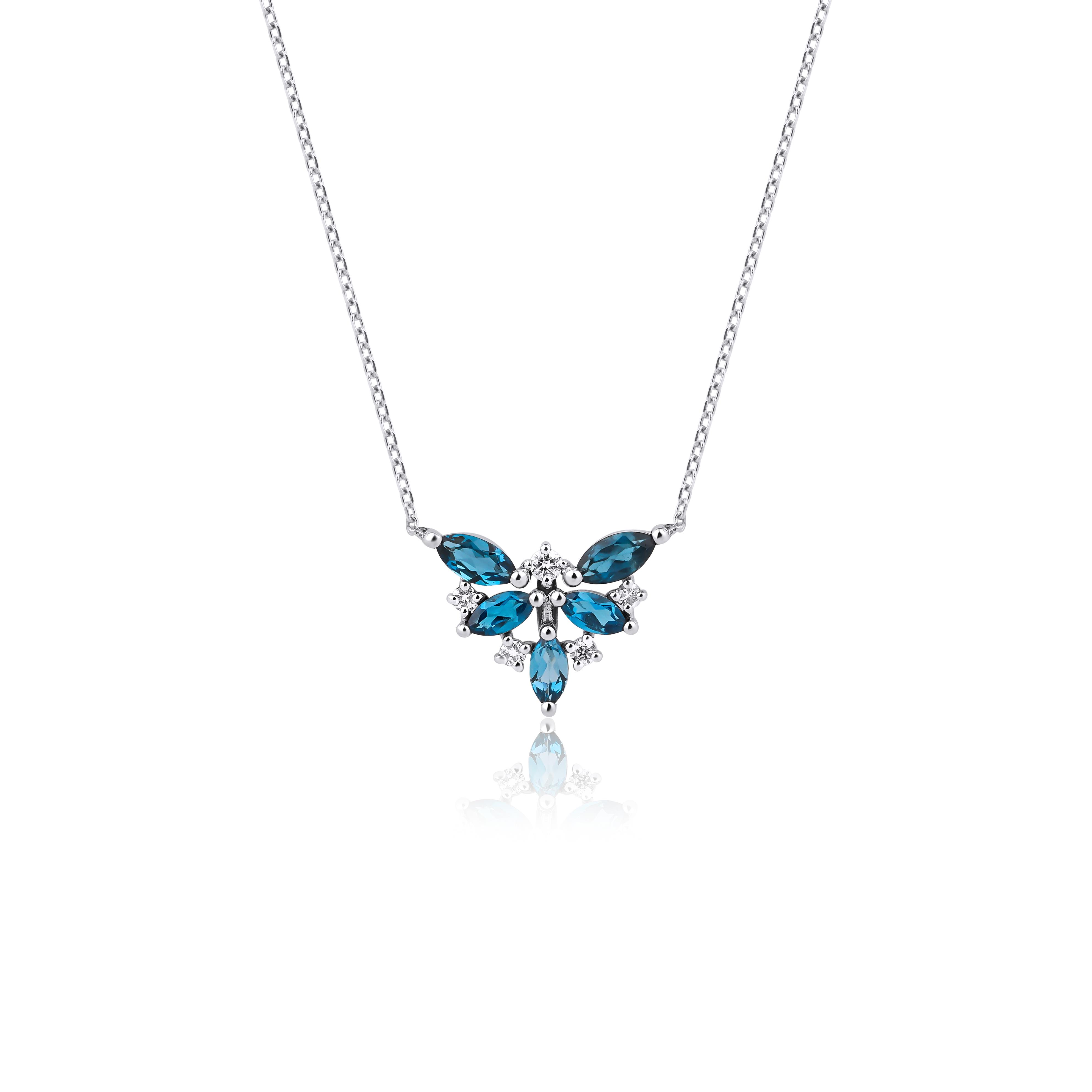 London Topaz Yusufçuk Kolye