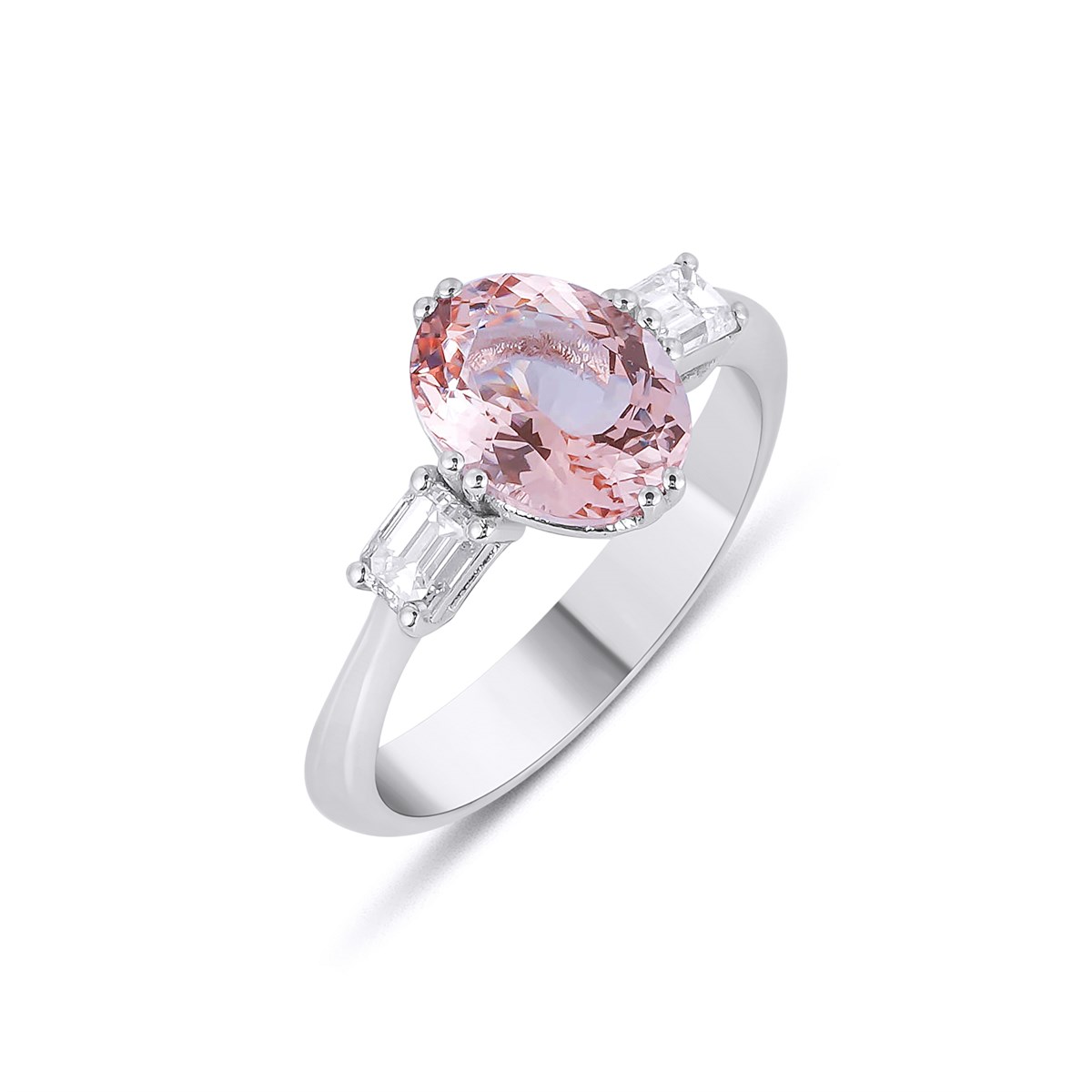Oval Morganite Yüzük