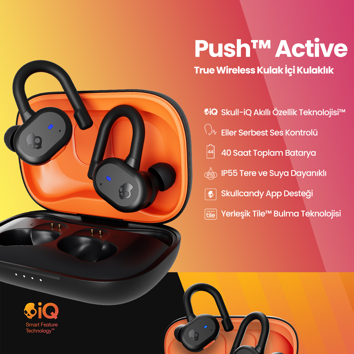 Push™ Active True Wireless Kulak İçi Kulaklık