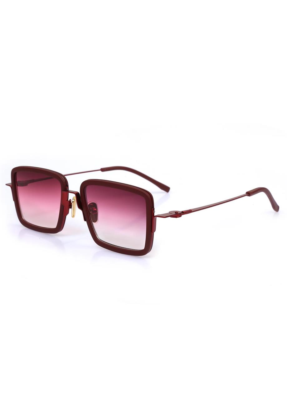 Angel Eyes Bordo Degrade Camlı Bordo Çerçeveli Kadın Güneş Gözlüğü AE2209C5-5