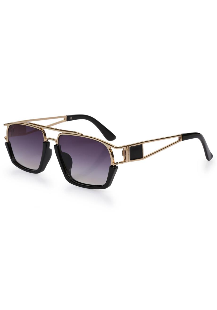 Angel Eyes Mor Camlı Siyah-Gold Çerçeveli Unisex Güneş Gözlüğü AE0918C7