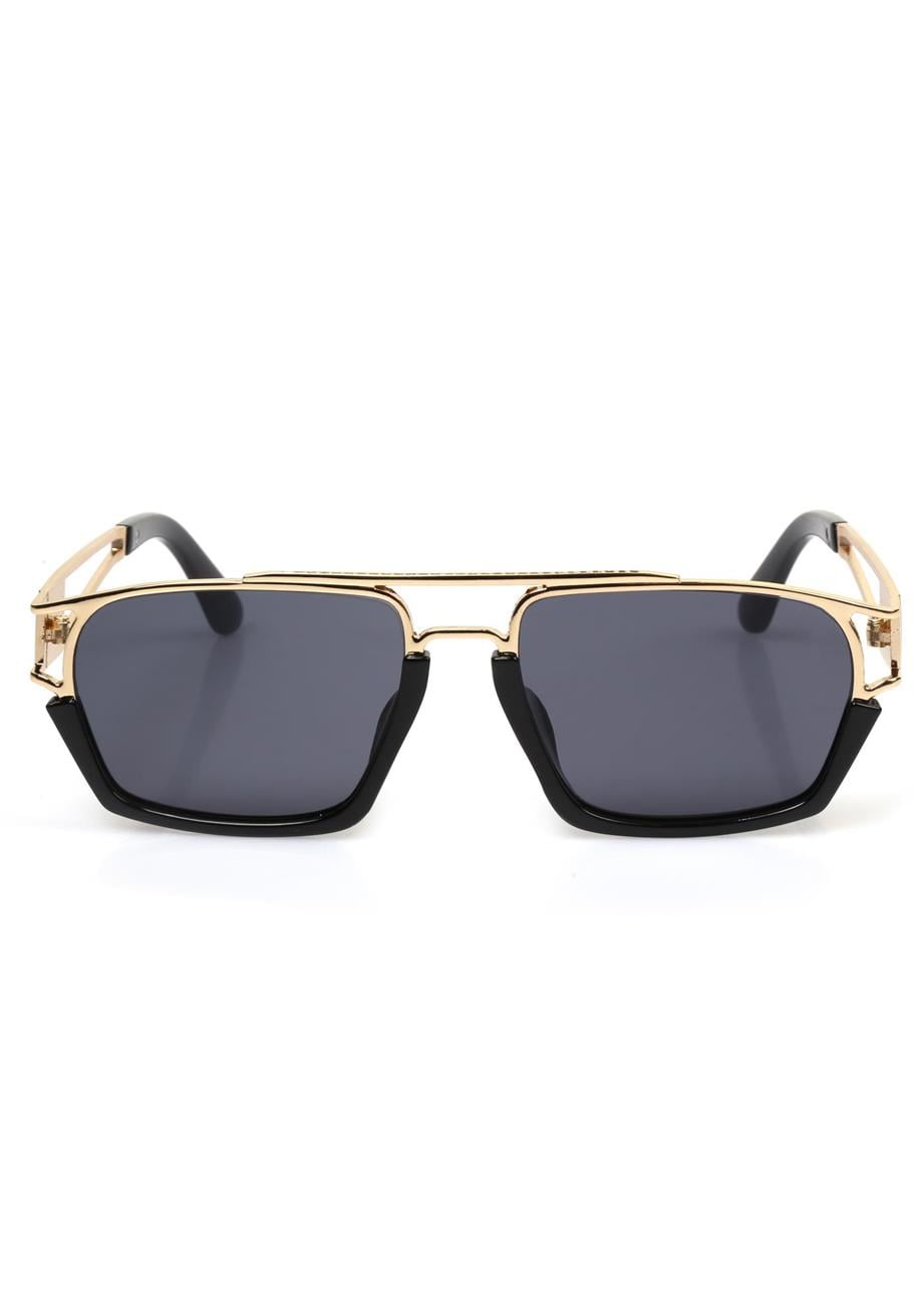 Angel Eyes Siyah Camlı Siyah-Gold Çerçeveli Unisex Güneş Gözlüğü AE0918C7-1