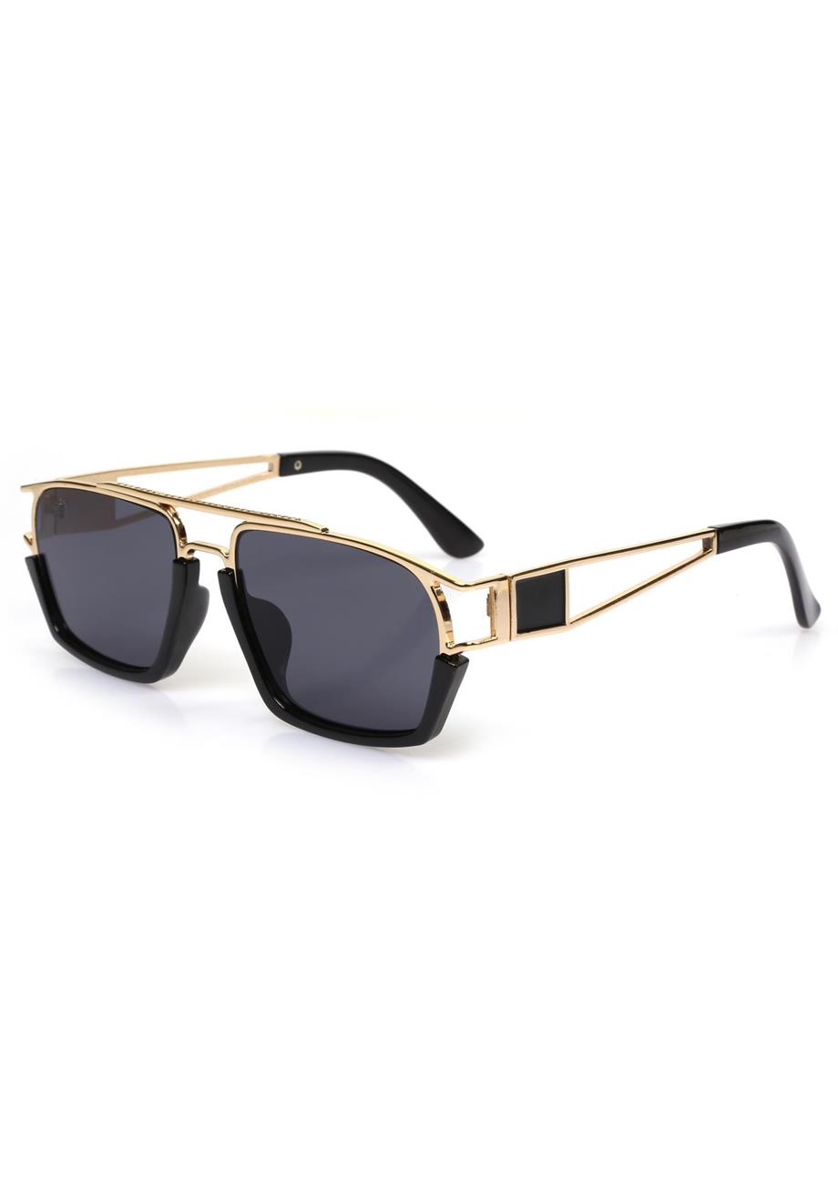 Angel Eyes Siyah Camlı Siyah-Gold Çerçeveli Unisex Güneş Gözlüğü AE0918C7-1