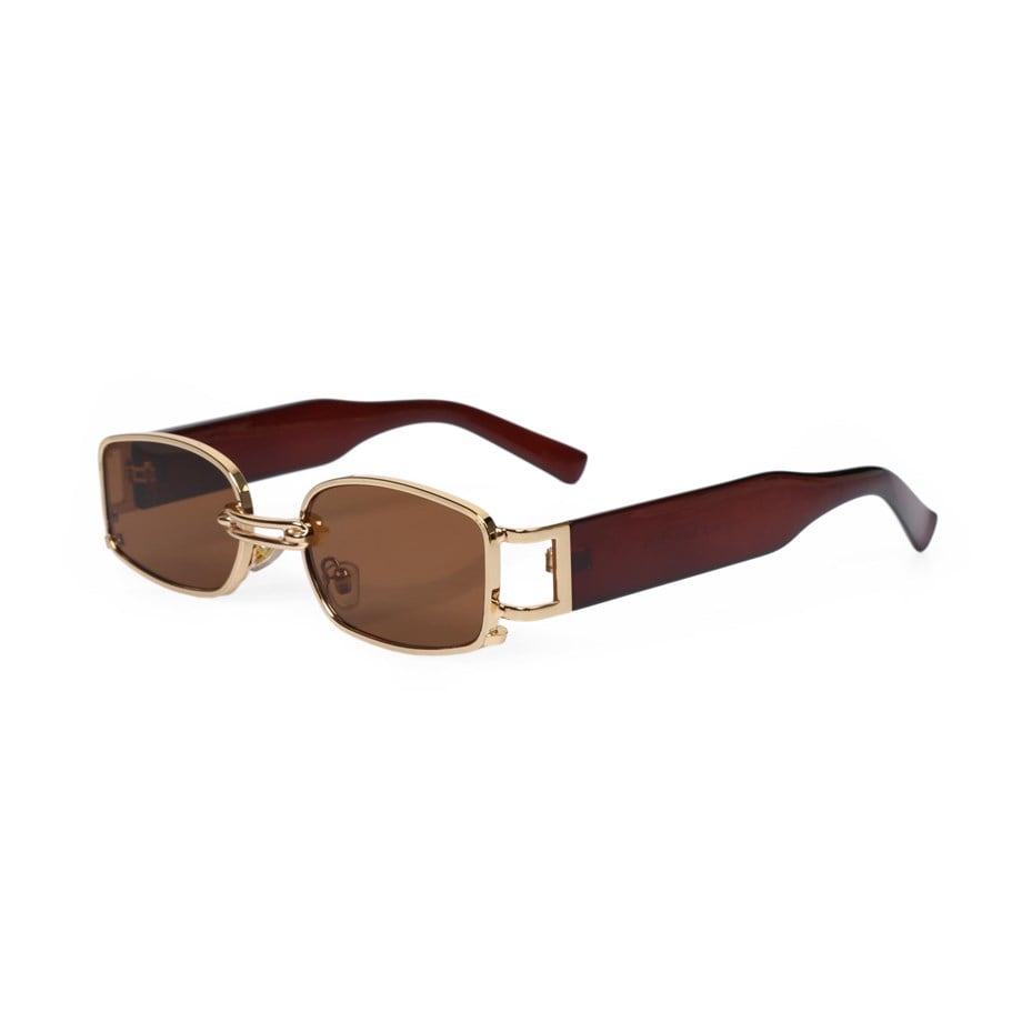 Angel Eyes Dikdörtgen Kahverengi Unisex Güneş Gözlüğü YW8032A-B