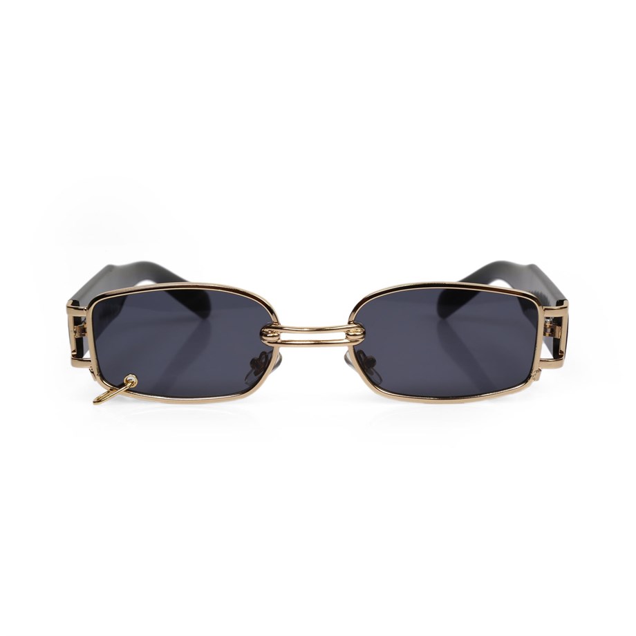 Angel Eyes Dikdörtgen Siyah Halkalı Unisex Güneş Gözlüğü YW8032B-A