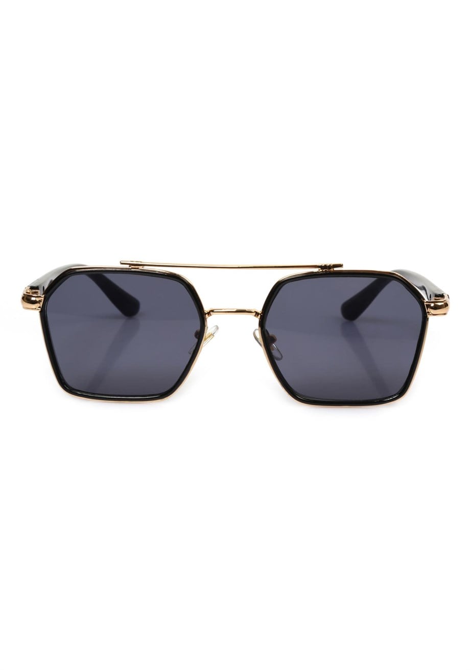 Angel Eyes Gold Çerçeve Siyah Cam  Kadın Güneş Gözlüğü AE0039C2