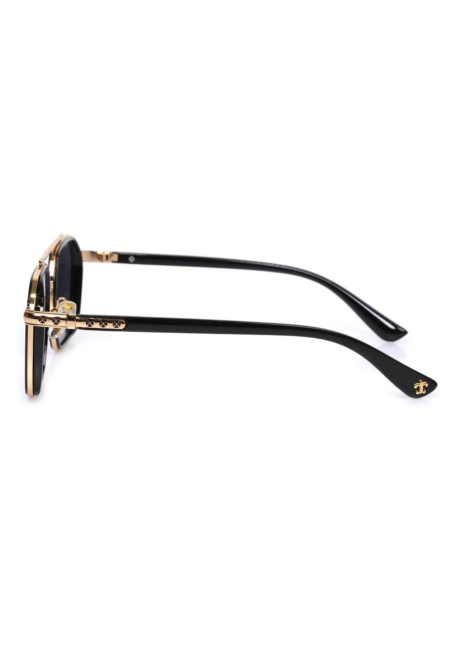 Angel Eyes Gold Çerçeve Siyah Cam  Kadın Güneş Gözlüğü AE0039C2
