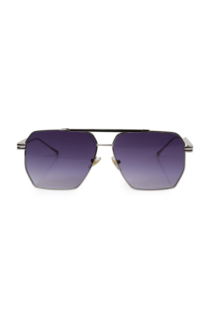 Angel Eyes Gümüş Köşeli Unisex Güneş Gözlüğü AE1012C3