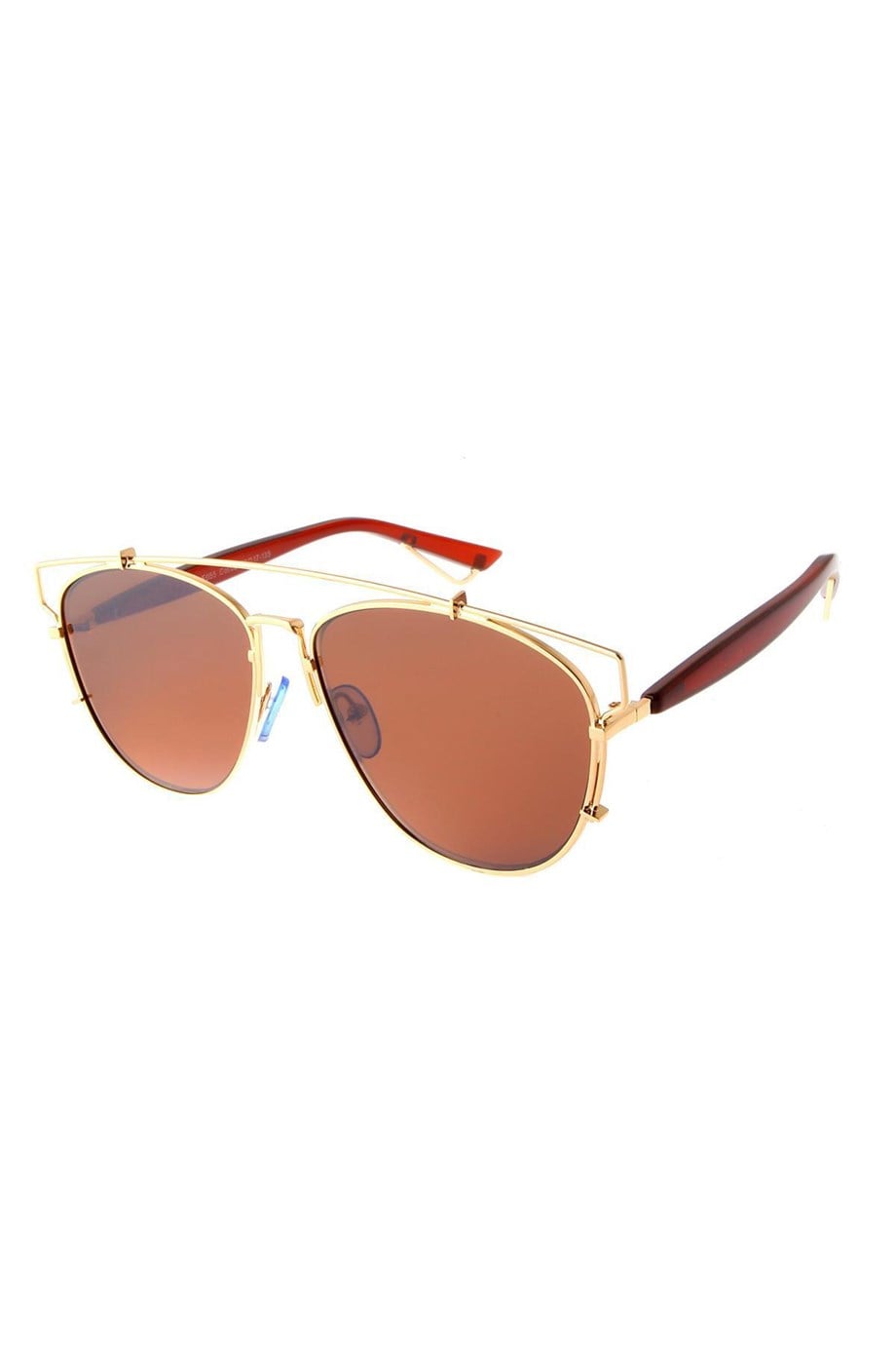 Angel Eyes Oval Kahverengi Kadın Güneş Gözlüğü AE055COL2