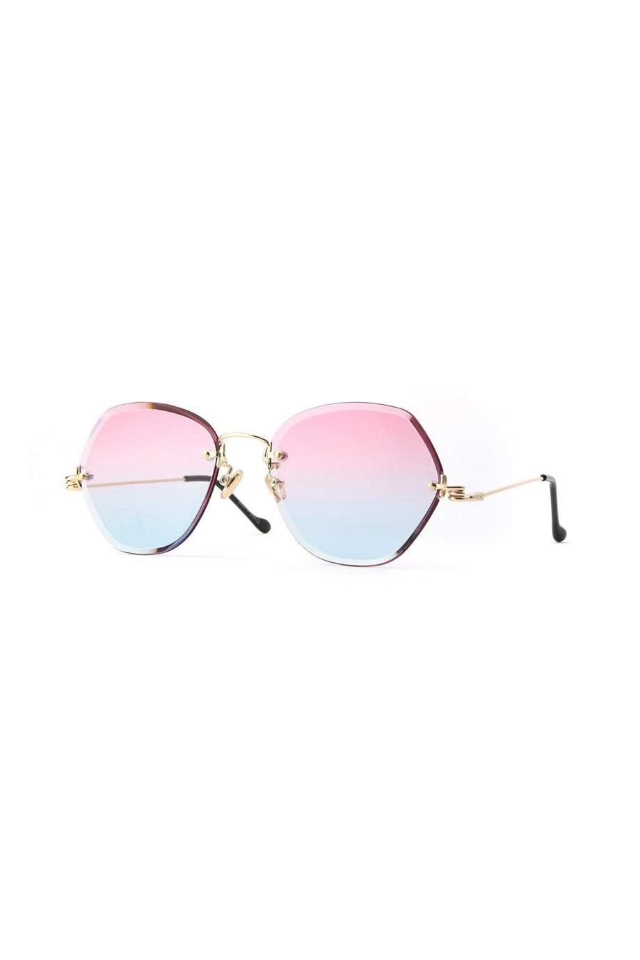 Angel Eyes Geometrik Pembe Kadın Güneş Gözlüğü AE1752C13B2926