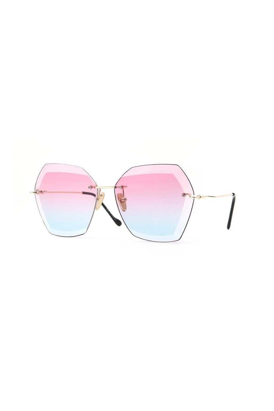 Angel Eyes Geometrik Pembe Kadın Güneş Gözlüğü AE1755C13B2965