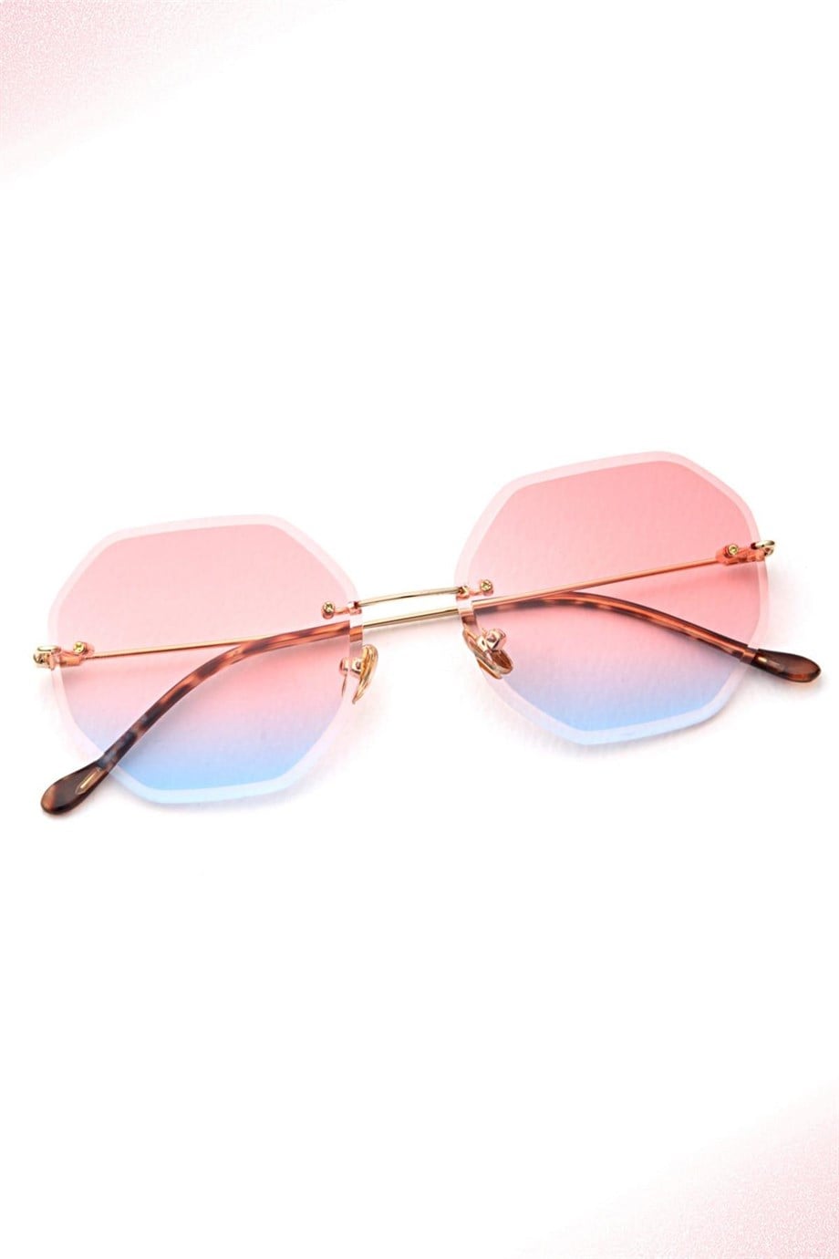 Angel Eyes Geometrik Pembe Kadın Güneş Gözlüğü AE1765C10B3033