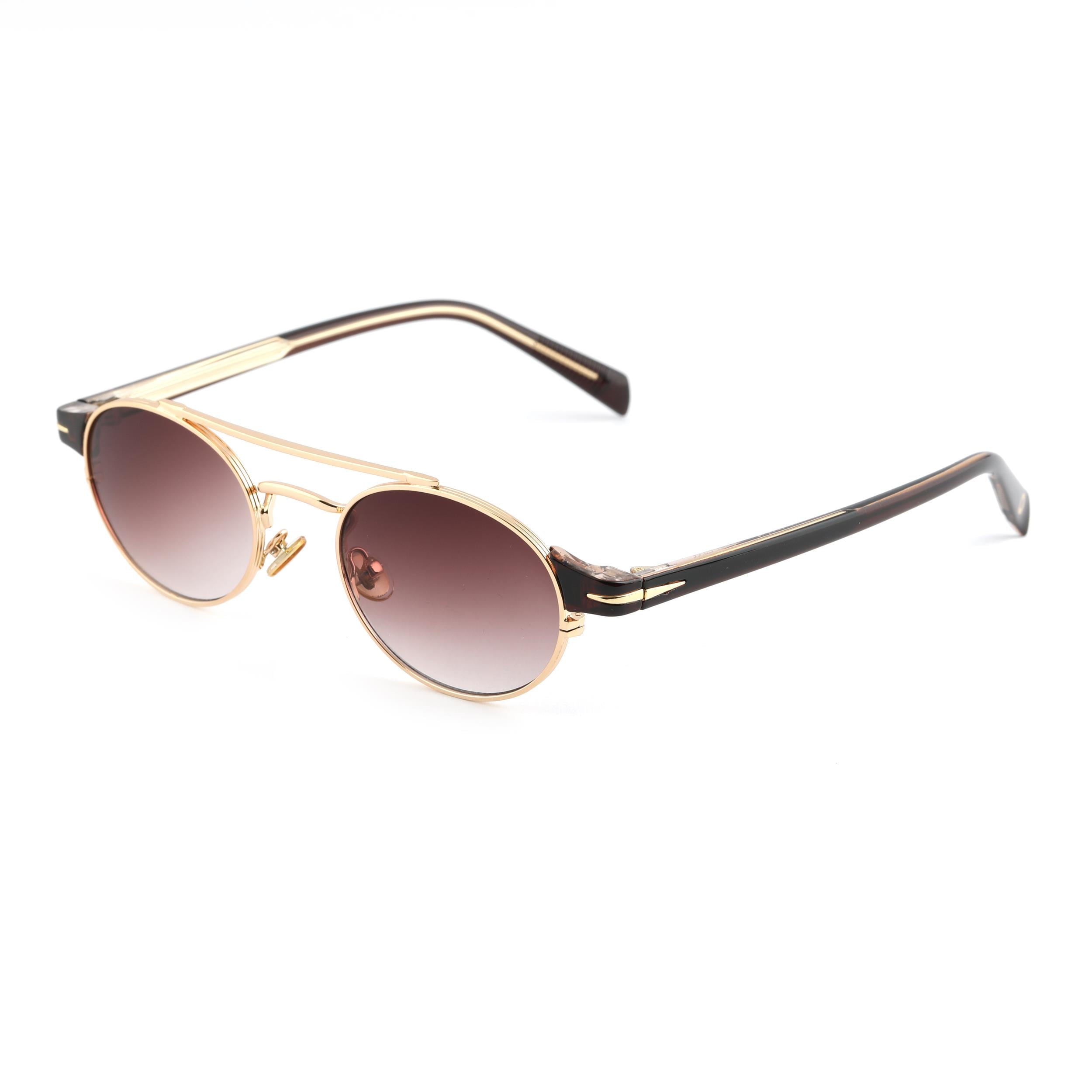 Angel Eyes Kahverengi Cam Oval Tasarım Gold Çerçeve Kadın&Erkek Güneş Gözlüğü Db1042/s
