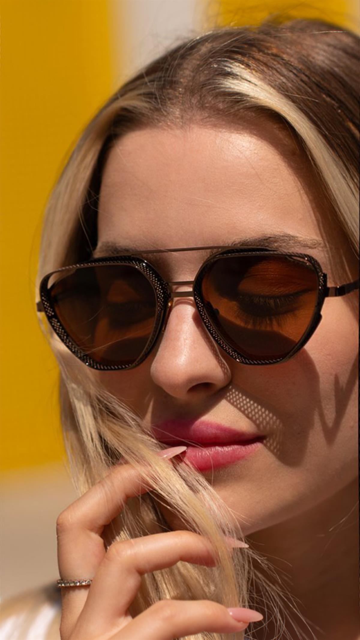 Angel Eyes Kahverengi Geometrik Çerçeve Unisex Güneş Gözlüğü B4937