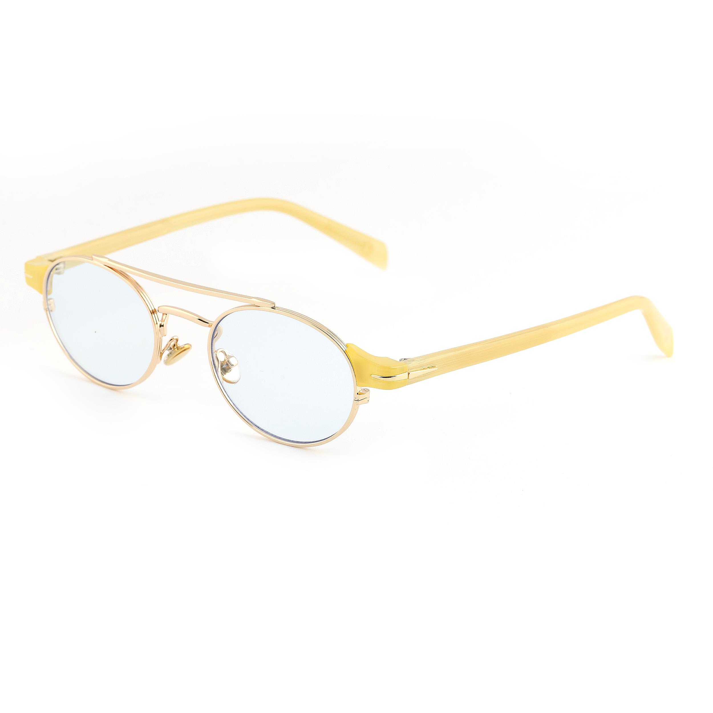 Angel Eyes Oval Çerçeve Gold Detaylı Mavi Cam Kadın&Erkek Güneş Gözlüğü Db1042/s