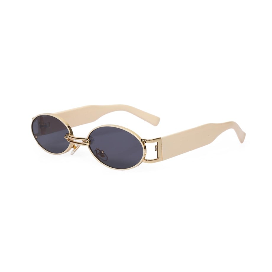 Angel Eyes Oval Krem Unisex Güneş Gözlüğü YW8036G