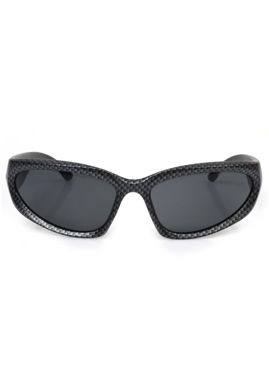 Angel Eyes Siyah Camlı Desenli Çerçeveli Unisex Güneş Gözlüğü AE8927C3