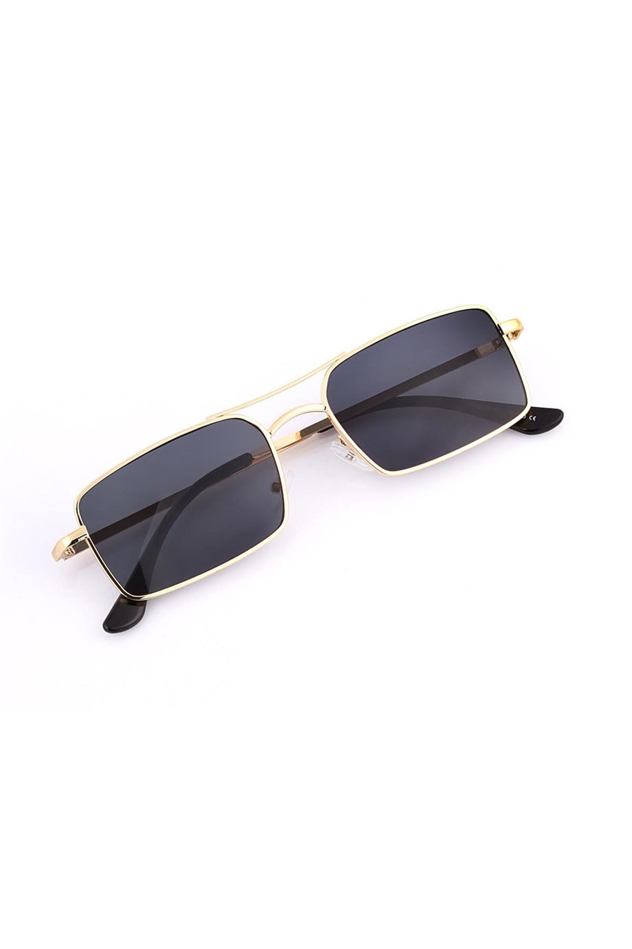 Angel Eyes Siyah Dikdörtgen Unisex Güneş Gözlüğü YW-0016L