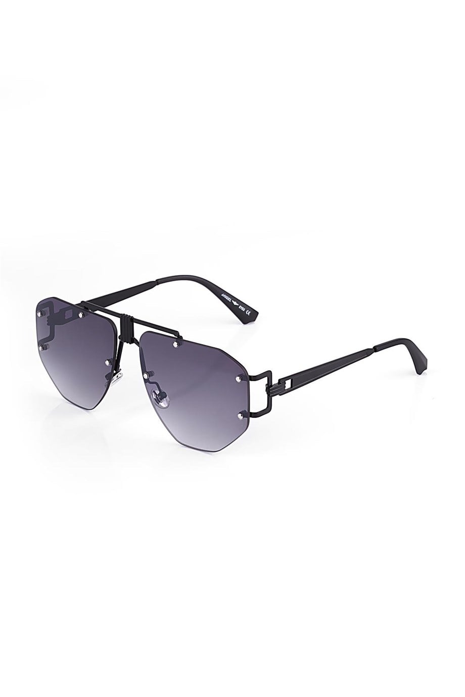 Angel Eyes Geometrik Siyah Unisex Güneş Gözlüğü AE2002C1B4432