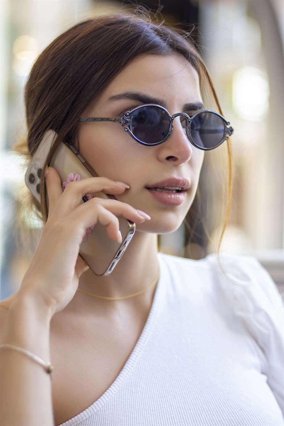 Angel Eyes Oval Vintage Siyah Unisex Güneş Gözlüğü AE2055C3B4891