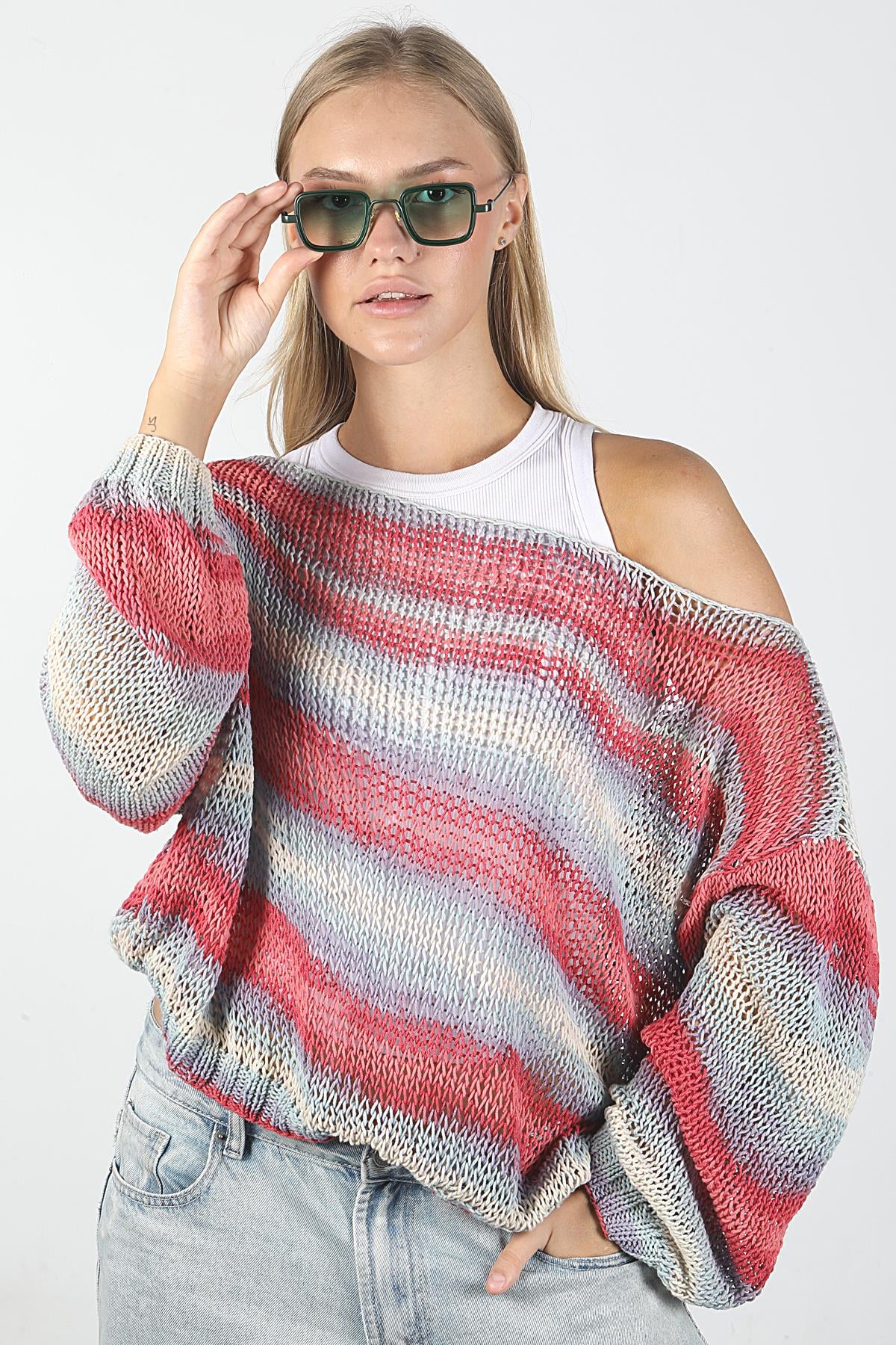 Angel Eyes Yeşil Dikdörtgen Unisex Güneş Gözlüğü YW-2023D