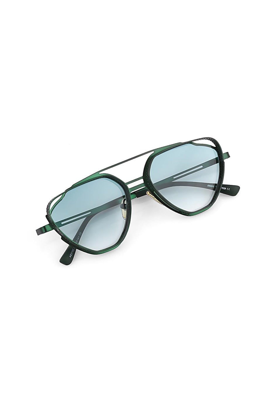 Angel Eyes Yeşil Geometrik Çerçeve Unisex Güneş Gözlüğü B4943