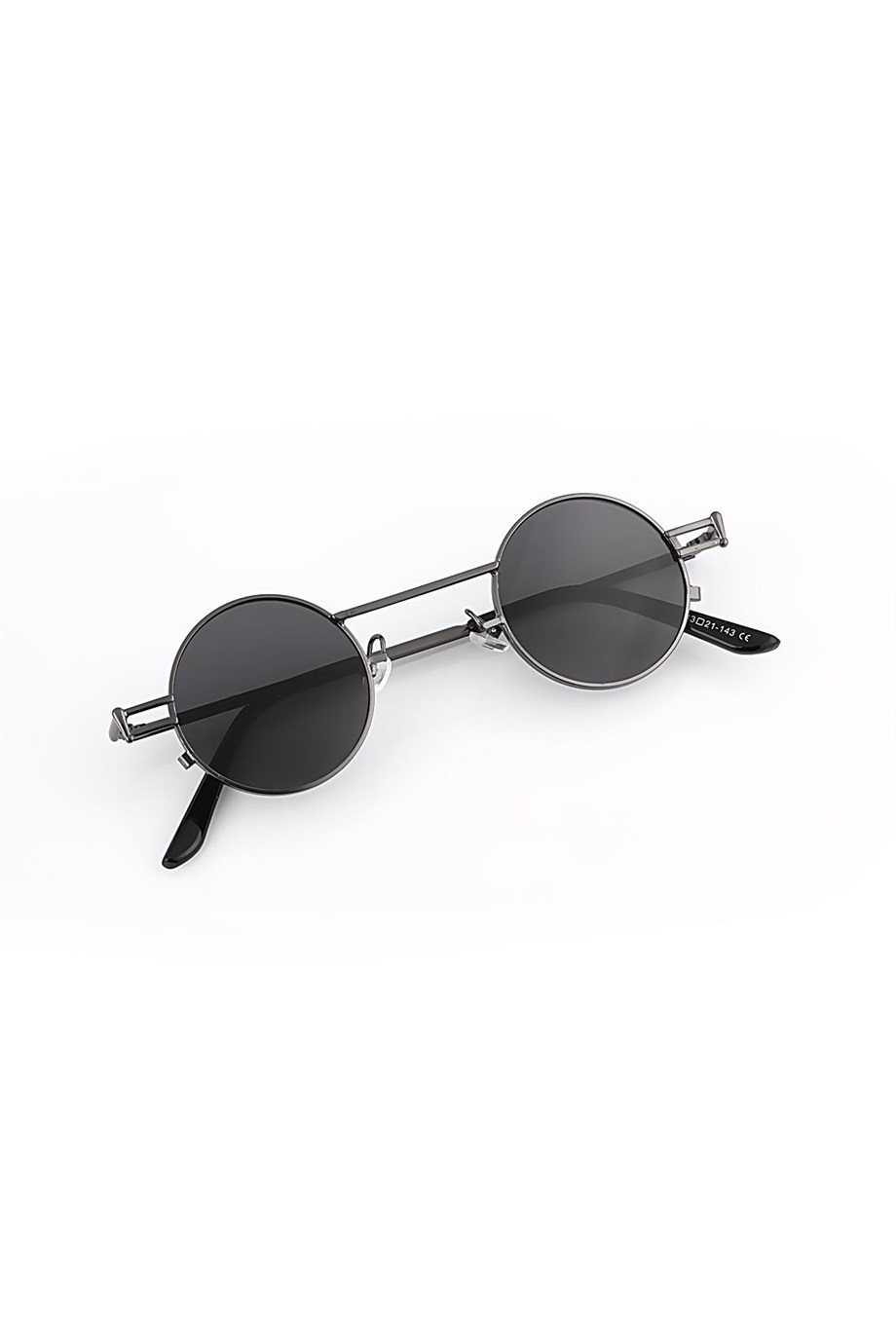 Angel Eyes Yuvarlak Siyah Unisex Güneş Gözlüğü YW-9030C