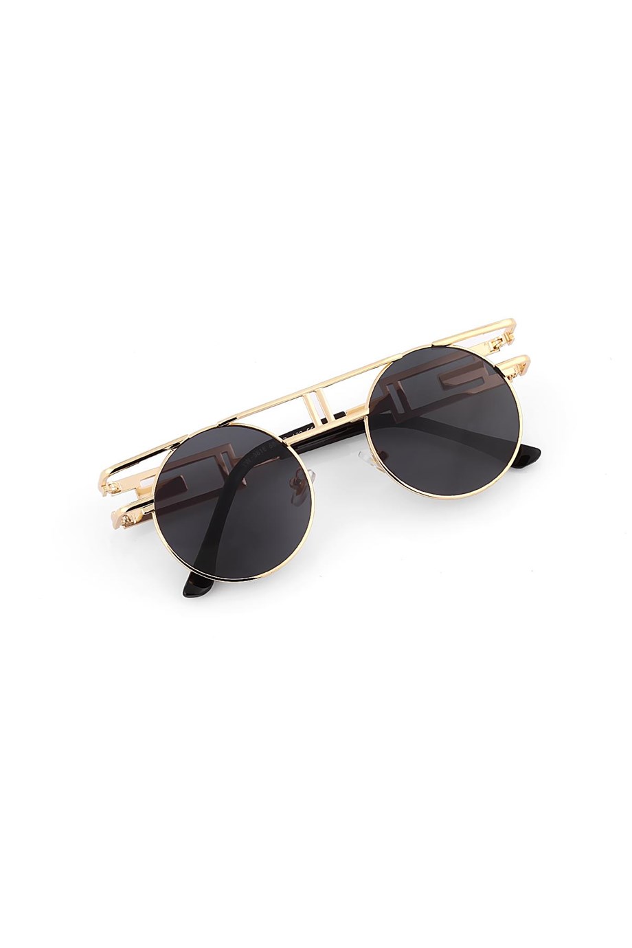 Angel Eyes Yuvarlak Siyah Unisex Güneş Gözlüğü YW-8816J