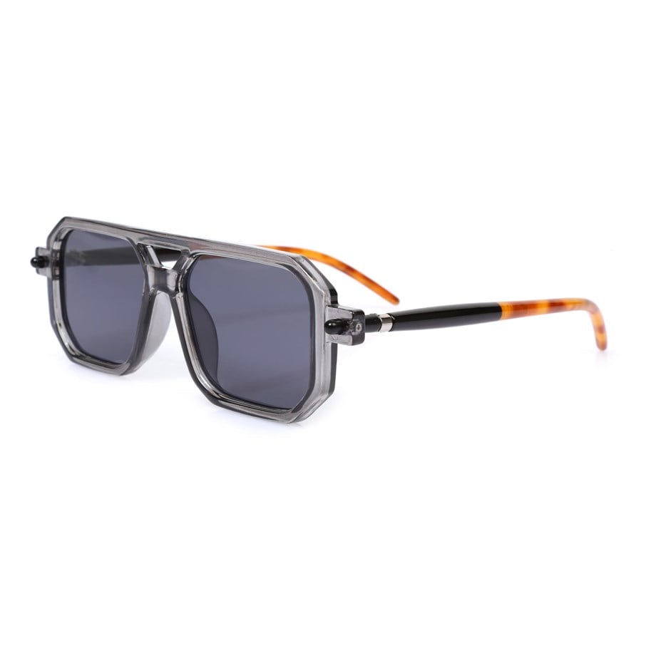 Dikdörtgen Gri Çerçeveli Unisex Güneş Gözlüğü AE-1013C5