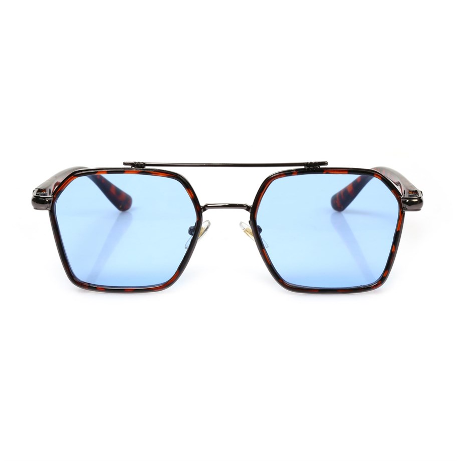 Dikdörtgen Leopar Çerçeceli Unisex Güneş Gözlüğü AE-0039C1