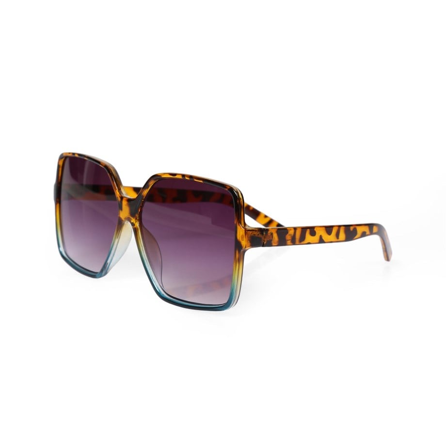 Dikdörtgen Leopar Çerçeveli Unisex Güneş Gözlüğü  AEU-1932C5