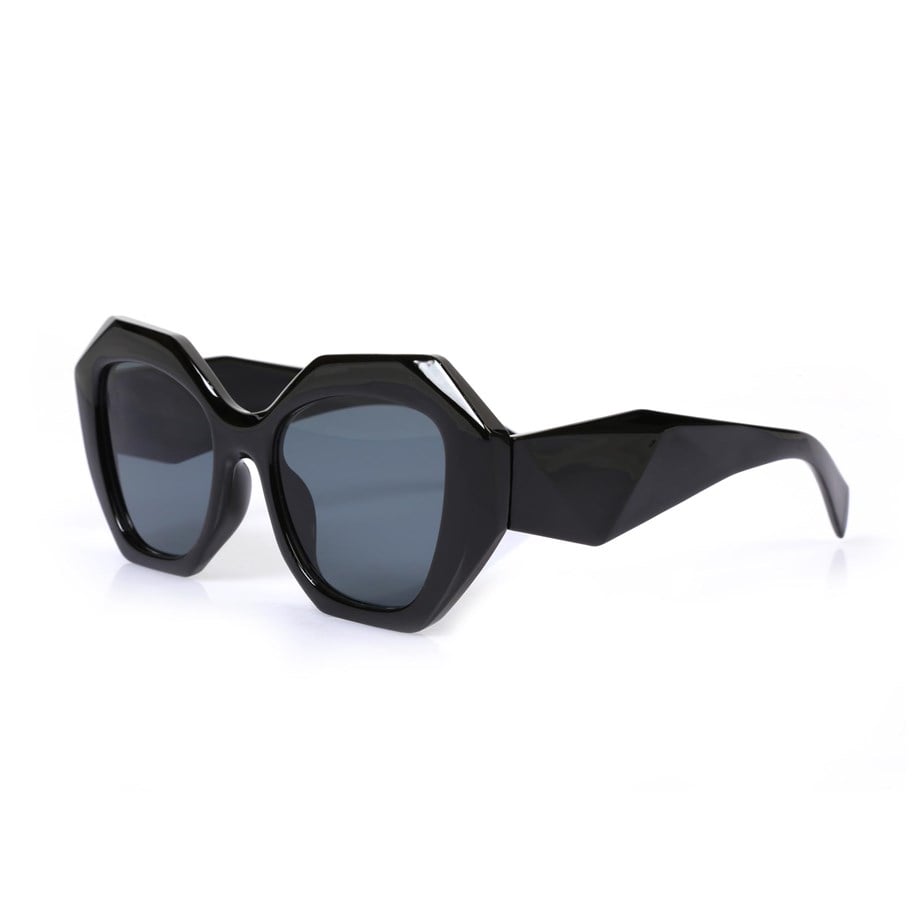 Dikdörtgen Siyah Çerçeveli Unisex Güneş Gözlüğü PR-8802C1
