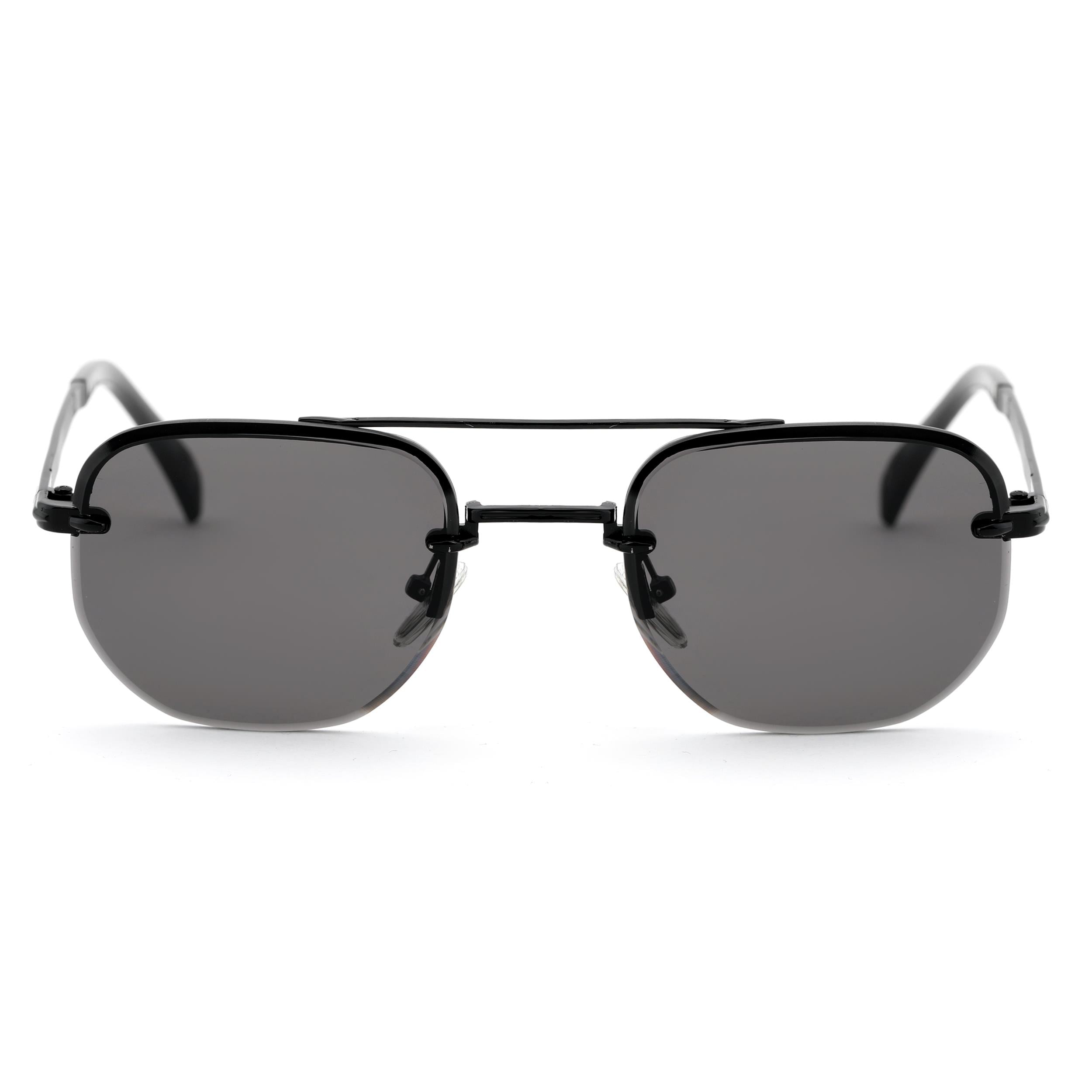 Dikdörtgen Tasarım Siyah Metal Çerçeve Siyah Cam Unisex Güneş Gözlüğü DB1078/S David Bckhm