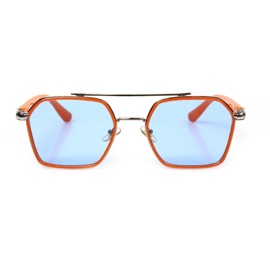 Dikdörtgen Turuncu Çerçeceli Unisex Güneş Gözlüğü AE-0039C4C