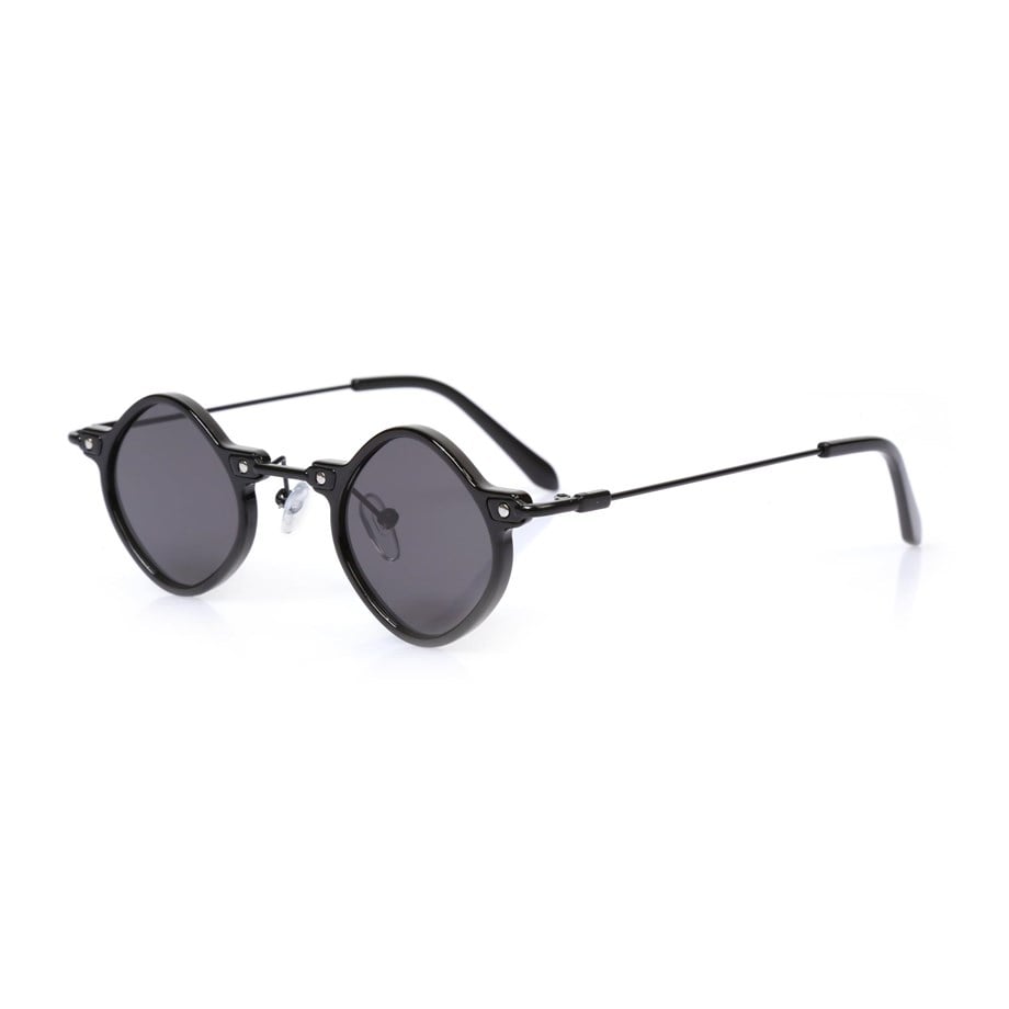 Geometrik Siyah Çerçeveli Unisex Güneş Gözlüğü AE-2164C2