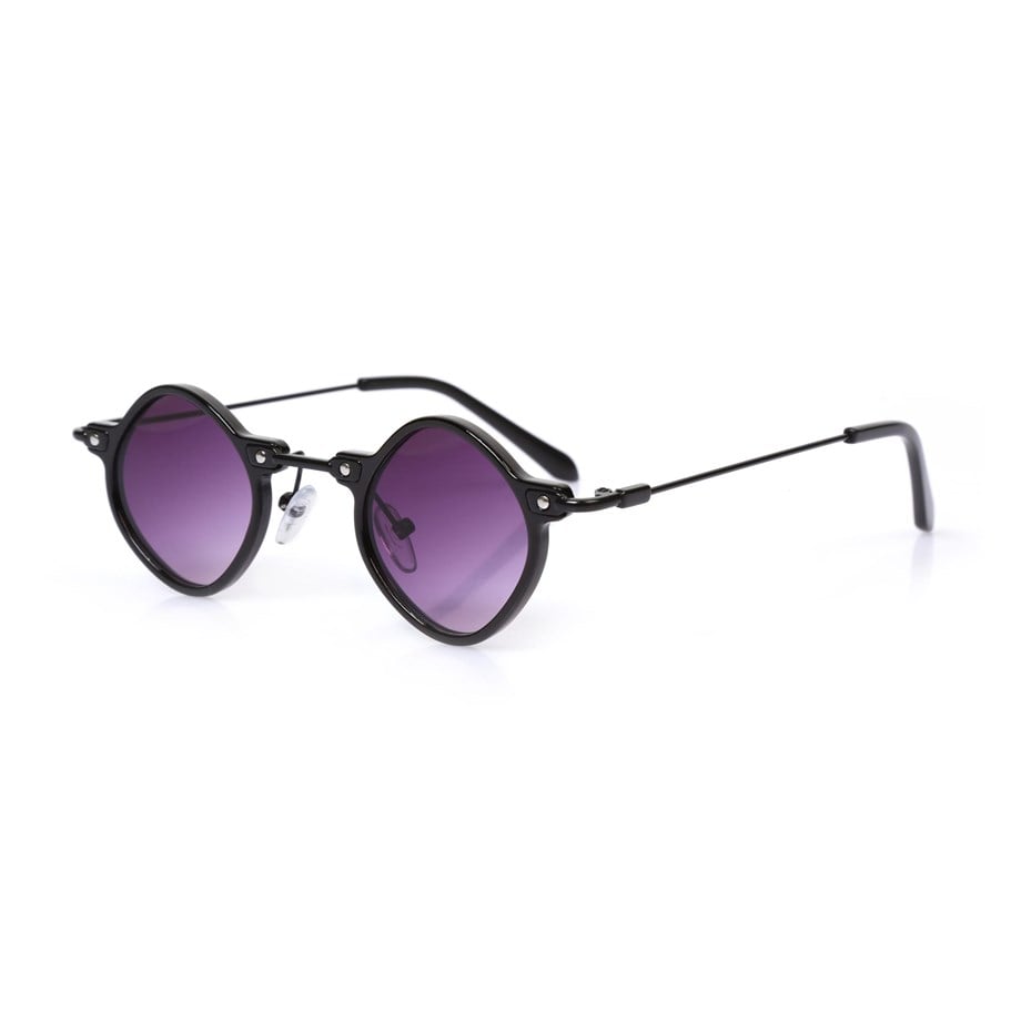 Geometrik Siyah Çerçeveli Unisex Güneş Gözlüğü AE-2164C4