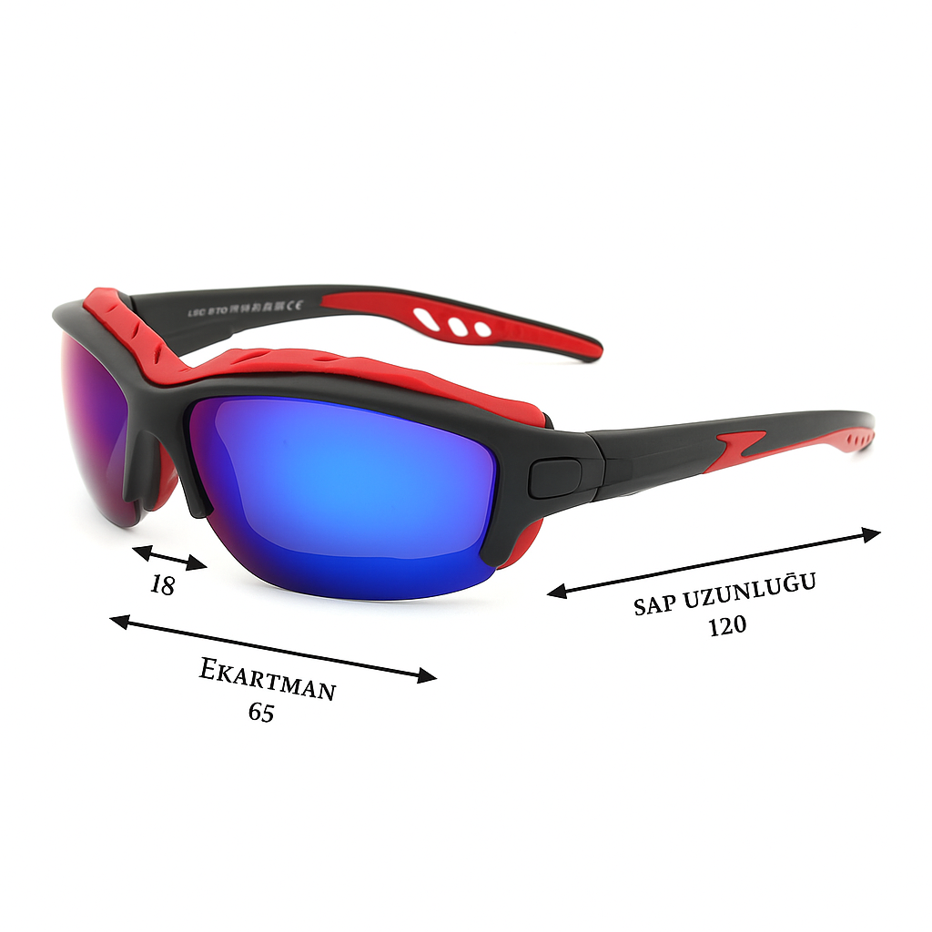 Kayak Gözlüğü Antifog Ventilli Uv Korumalı Güneş Kar Gözlük Mavi Aynalı Snowboard Sporu