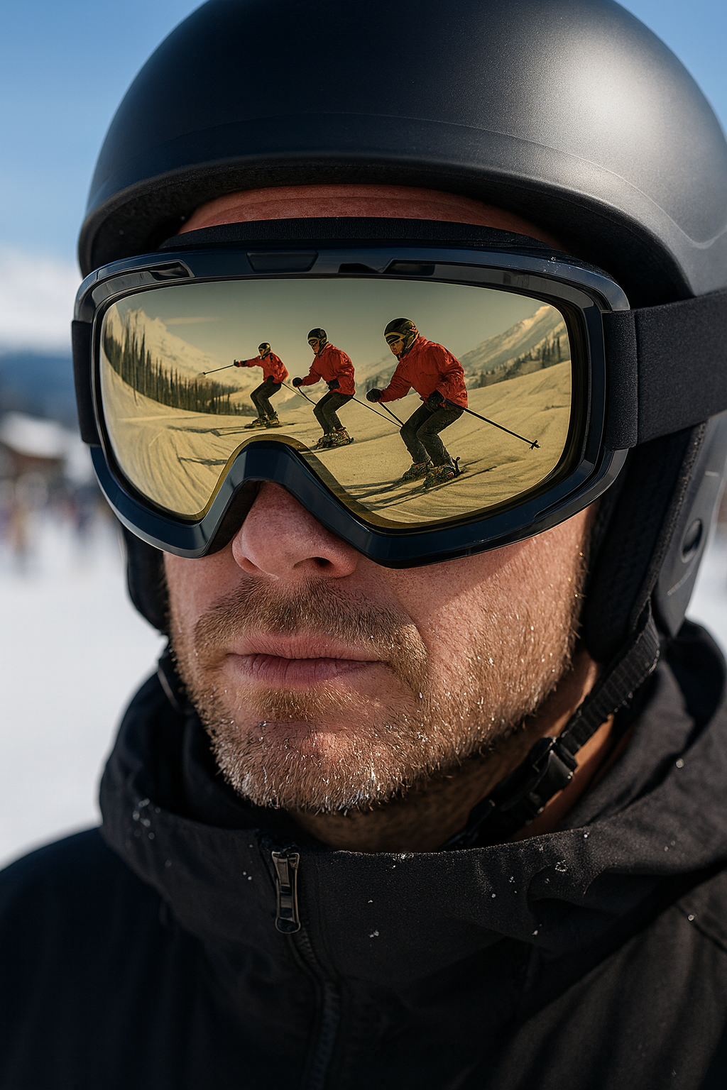 Kayak Gözlüğü Antifog Ventilli Uv Korumalı Güneş Kar Gözlük SarıCam Snowboard Glasses Sporu